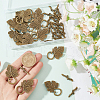 SOFPLATE 30Pcs  Alloy Toggle Clasps FIND-SP0001-56AB-3