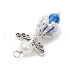 ABS Plastic Imitation Pearl Pendants PALLOY-JF03659-03-5