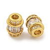 Rack Plating Brass Cubic Zirconia Beads KK-L215-316B-02G-2