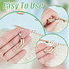 12Pcs 12 Style Sock Pendant Locking Stitch Markers HJEW-AB00645-5