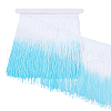 Fingerinspire 2M Two Tone Polyester Tassel Ribbon OCOR-FG0002-37B-1