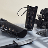 Adjustable PU Leather Cord Bracelets with Alloy Buckles AJEW-WH0348-247-4