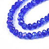 Electroplate Glass Beads Strands EGLA-A034-T1mm-B27-3