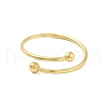 304 Stainless Steel Round Wrap Open Cuff Rings for Women Men RJEW-Z071-01G-2