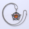 Vintage Punk Stainless Steel Evil Eye Hexagram Pendant Necklace Jewelry QO6667-4