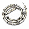 Electroplated Natural Lava Rock Beads Strands G-T114-76F-2