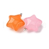 Iron Acrylic Pendants JACR-V001-01-2
