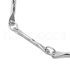 Non-Tarnish 304 Stainless Steel Bar Link Chain Brcelets BJEW-K226-11P-2