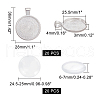 ARRICRAFT 40pcs Flat Round Pendant Making Kits DIY-AR0001-30S-2