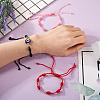 10Pcs 5 Colors Adjustable Braided Nylon Cord Bracelet Making AJEW-TA0001-25-16