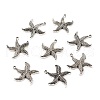Tibetan Style Alloy Starfish/Sea Stars Pendants TIBEP-Q041-119AS-NR-3