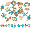 18Pcs 9 Styles Alloy Connector Charms FIND-TA0002-21-10