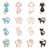 ARRICRAFT 120Pcs 12 Style Alloy Enamel Pendants ENAM-AR0001-17-1