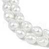 Electroplate Porcelain Imitation Pearl Beads Strands BSHE-Z009-03B-4