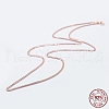 925 Sterling Silver Chain Necklaces STER-F039-40cm-02RG-3