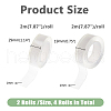 DICOSMETIC 4 Rolls 2 Style Transparent Acrylic Double Sided Adhesive Tape AJEW-DC0001-43-2