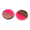 Resin & Walnut Wood Pendants RESI-T057-41A-2