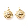 Brass Pendants X-ZIRC-L098-026G-1