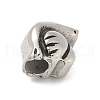 304 Stainless Steel European Beads STAS-S183-04C-AS-2