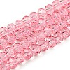 Transparent Baking Paint Glass Beads Strands X1-DGLA-A034-T6mm-D08-1