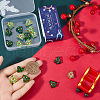 SUNNYCLUE 20Pcs 2 Colors Handmade Bumpy Glass Beads LAMP-SC0001-36-3