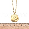 304 Stainless Steel Constellation Pendant Necklaces NJEW-K392-01G-03-5