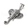 304 Stainless Steel Pendants STAS-M113-04AS-2