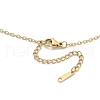 304 Stainless Steel Star Outline Pendant Cable Chain Necklaces NJEW-H044-01G-3