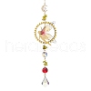 Fairy Brass & Resin Pendant Decorations HJEW-TA00247-01-1