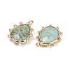 Natural Amazonite Faceted Pendants G-K347-06G-06-2