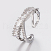 Brass Micro Pave Cubic Zirconia Finger Rings RJEW-H122-01P-17mm-2