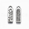 Tibetan Style Alloy Pendants TIBEP-N009-062AS-RS-2