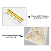 SUPERFINDINGS 2 Rolls 2 Colors PET Stamping Hot Foil Paper DIY-FH0004-95-4