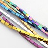 Electroplate Non-magnetic Synthetic Hematite Cuboid Beads Strands G-J213A-B-1