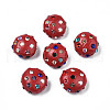 Polymer Clay Rhinestone Beads RB-S056-27C-1