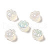 UV Plating Rainbow Iridescent Acrylic Beads PACR-M002-08-2