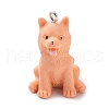 Opaque Resin Dog Pendants RESI-P033-A05-1