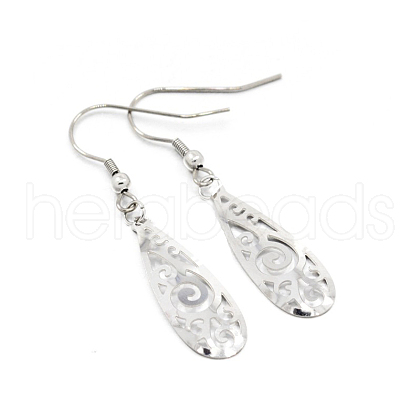 304 Stainless Steel Dangle Earrings EJEW-O024-15P-1