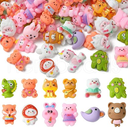 Opaque Resin Cabochons RESI-CJC0011-41-1