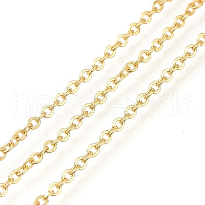 Rack Plating Brass Cable Chains CHC-M001-01G-02-1