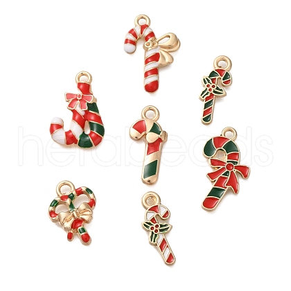 Christmas Theme Alloy Enamel Pendants FIND-M039-01F-1