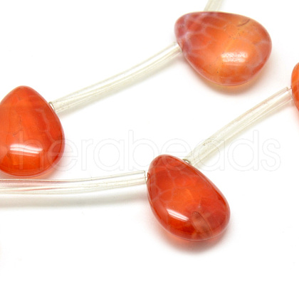 Natural Fire Crackle Agate Beads Strands G-Q948-66-1