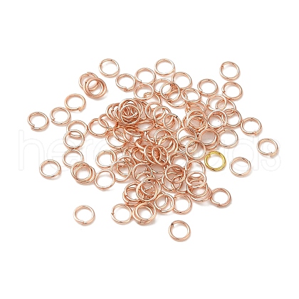304 Stainless Steel Open Jump Rings X-STAS-K285-02B-RG-1