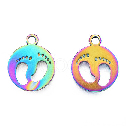Ion Plating(IP) 201 Stainless Steel Pendants STAS-N098-229M-1