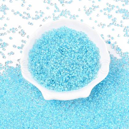 8/0 Inside Colours Transparent Glass Seed Beads SEED-T007-06E-1