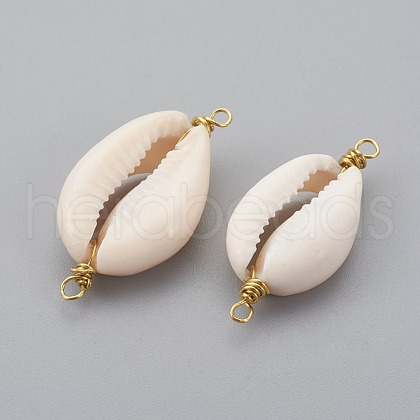 Cowrie Shell Links connectors PALLOY-JF00366-1