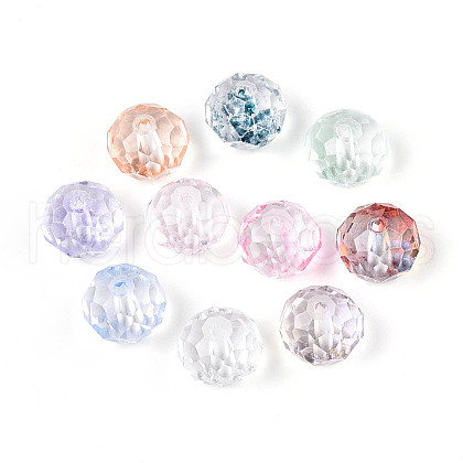 Baking Painted Transparent Glass Beads GLAA-N011-10mm-M-1