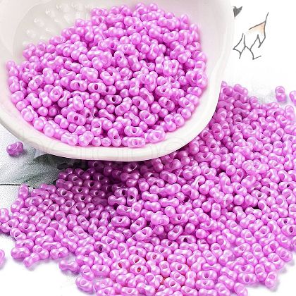 Opaque Colours Glass Seed Beads SEED-A033-06I-1