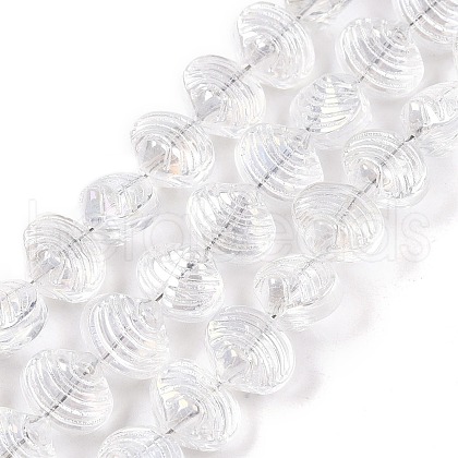 Electroplate Glass Beads Strands EGLA-T021-11A-1