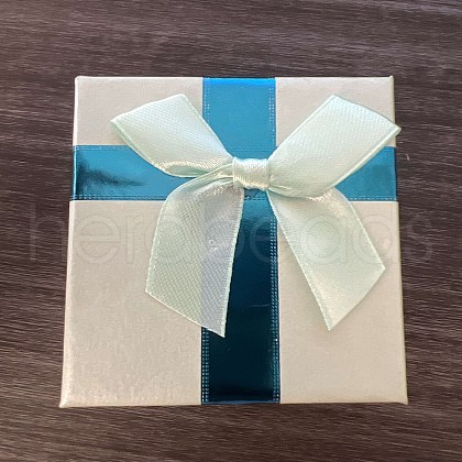 Rectangle Paper Jewelry Gift Boxes with Bowknot CON-TAC0010-89A-1
